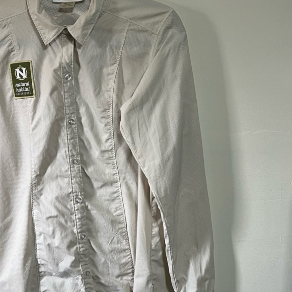 Exofficio Insect Shield Pinstriped Top Sz Small (4-6) - Picture 4 of 10